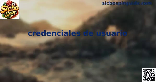 Credenciales de usuario