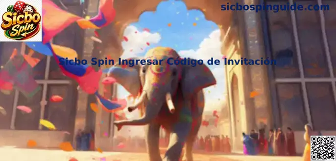 Interfaz de ingreso de código de invitación en Sicbo Spin México