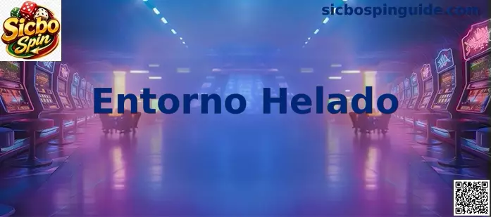 Interfaz Gráfica de Entorno Helado en Sicbo Spin con temática de dados sobre hielo