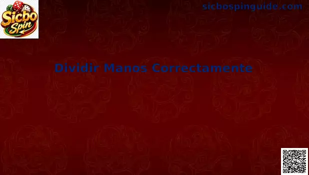 Esquema explicativo para Dividir Manos Correctamente en Sicbo Spin