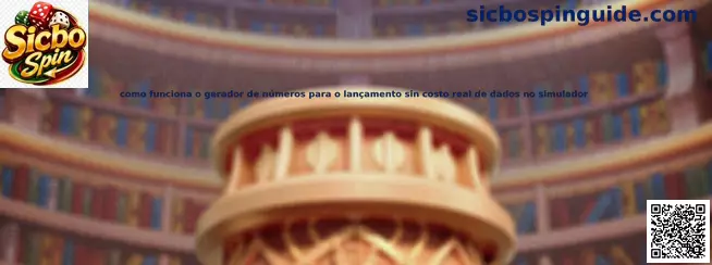 Generador de números para simulador de dados Sicbo Spin