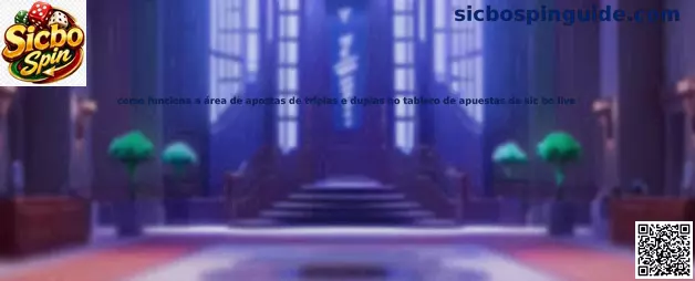 Tablero de apuestas de Sic Bo Live con áreas de duplas y triplas