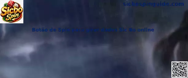 Botão de Spin para girar dados Sic Bo online
