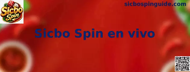 Mesa digital de Sicbo Spin en vivo con tablero de apuestas y dados