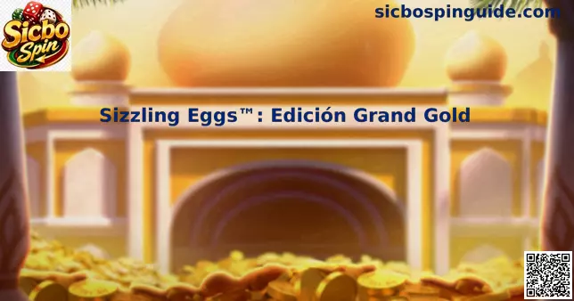 Pantalla de Sizzling Eggs Edición Grand Gold con tema volcánico y símbolos de huevos dorados